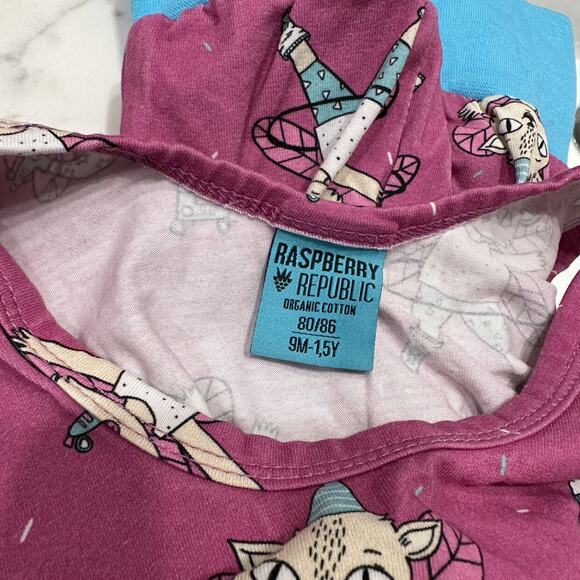 Raspberry Republic Pink Fairy Cats Dungarees Romper - Picture 8 of 8